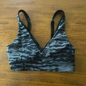 Black, Grey forever 21 medium strappy sports bra